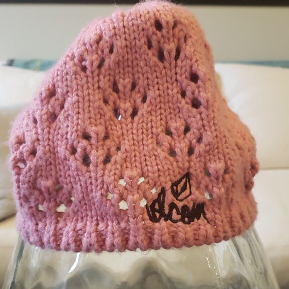 Pink volcom beanie. - Picture 2 of 4
